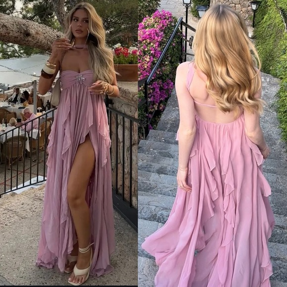 Nana Jacqueline Mariah Dress in Purple Medium - Picture 3 of 17